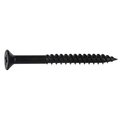 Midwest Fastener Wood Screw, #10, 2 in, Black Phosphate Steel Flat Head Phillips Drive, 100 PK 02648